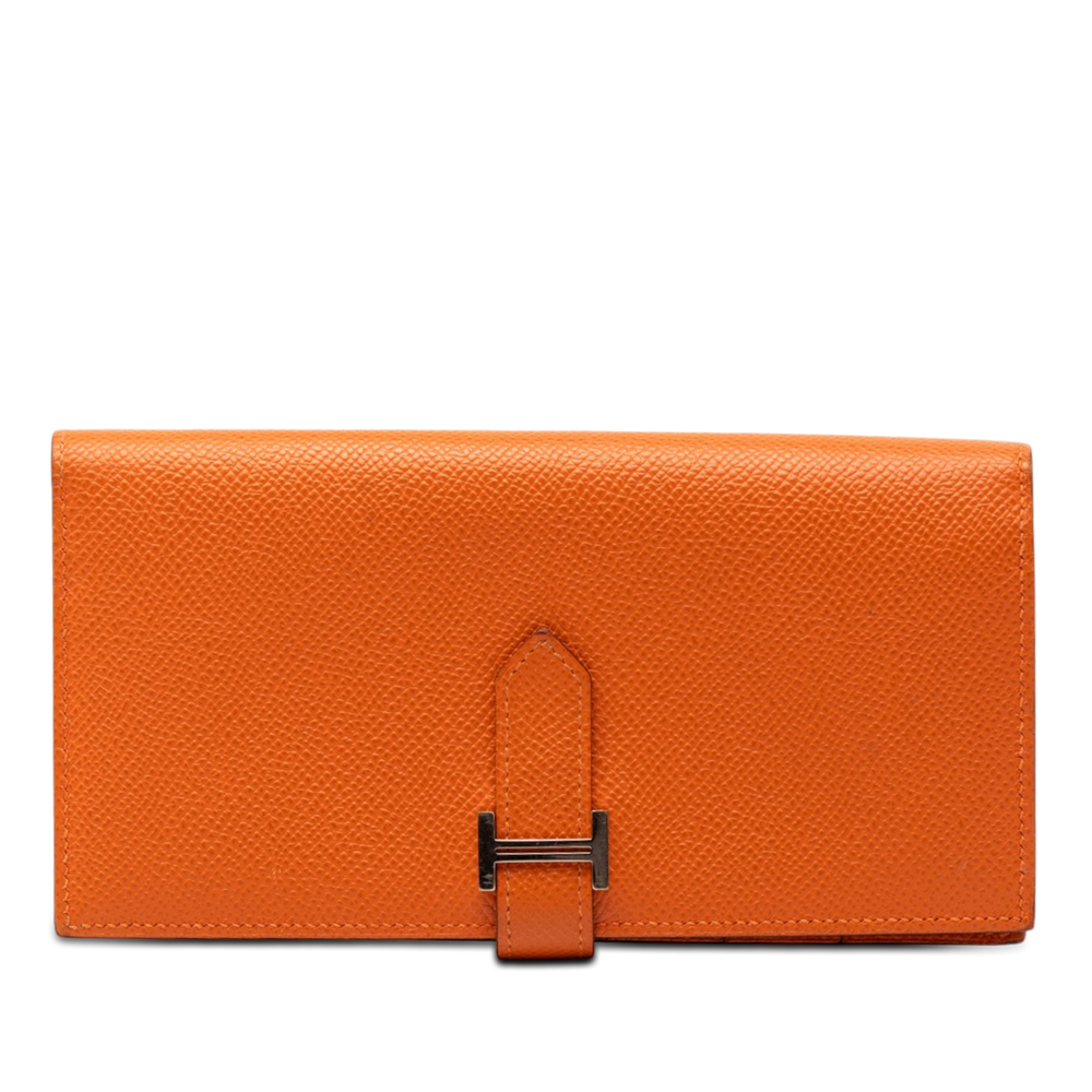 Pre-Loved Hermes Epsom Bearn Soufflet Wallet - Picture 1 of 10